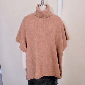 Target oversized turtle neck poncho sweater